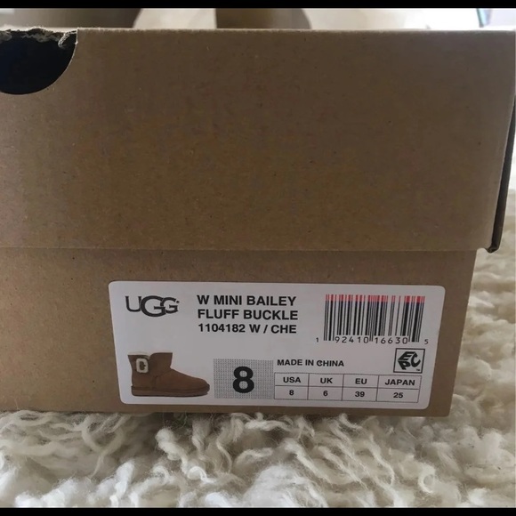 UGG Mini Bailey Fluff Buckle Boots - Picture 9 of 9